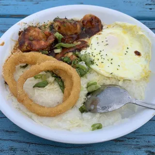 BBQ Shrimp and Asiago Grits