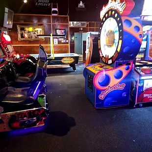 a row of arcade machines