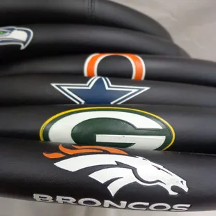 a closeup of the nfl logo