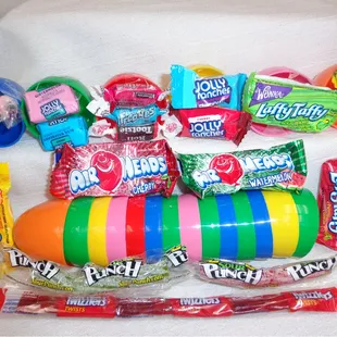 a variety of candy