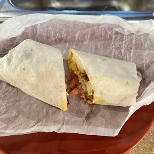 Great bacon breakfast burrito!   Can&apos;t wait to try other items on the menu.