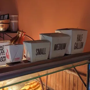 food items on display