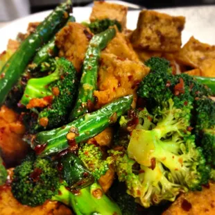 Come try our Hot Pepper Tofu!