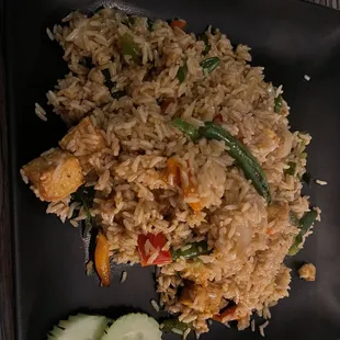 Basil Thai Fried Rice with Tofu