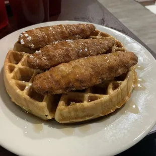 Chicken and waffles