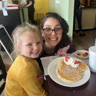 Our daughter is in love with the Mickey Mouse Pancakes as well as the servers there