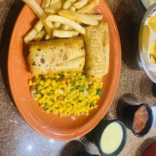 Not gore to me personally, and chicken was dry..... Mexican corn wasn&apos;t what I suspecting