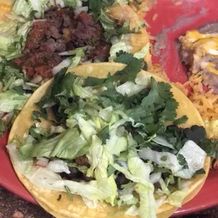 Two fajita tacos