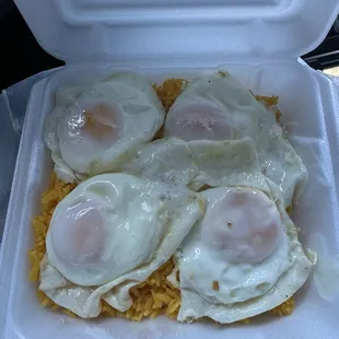 Rice and eggs