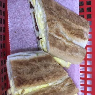 Bacon, egg, and cheese sandwich 6.45