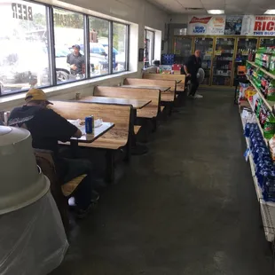 the inside of a grocery store