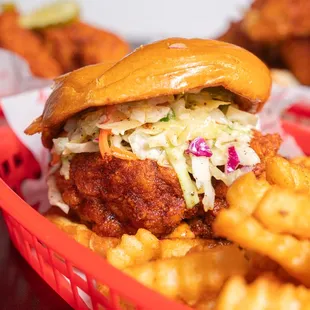 chicken wings and fried chicken, food