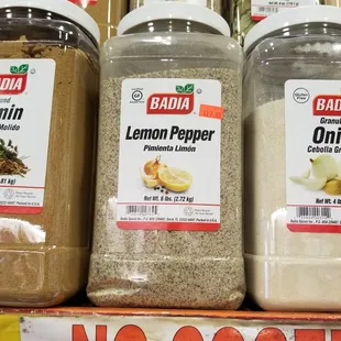 a variety of spices