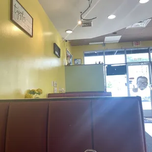 the interior of the restaurant