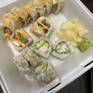 Asparagus Roll, California Roll
