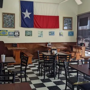 the dining area