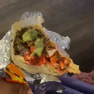 Hot Cheetos Burritos