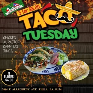 a taco tuesday flyer