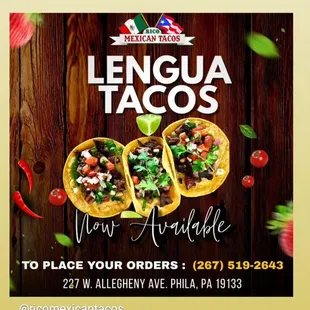 Tacos de Lengua