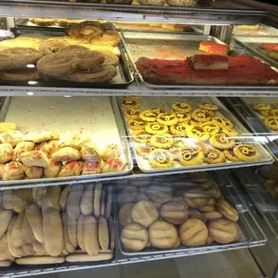 a variety of baked goods