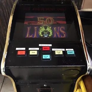 an old arcade machine