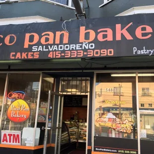 the front of the restaurant