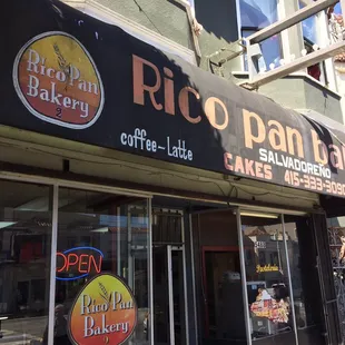 the front of the restaurant