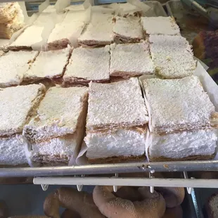 a display of a variety of pastries