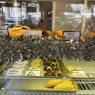a variety of pastries