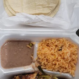 Tortillas, beans, and rice are good enough