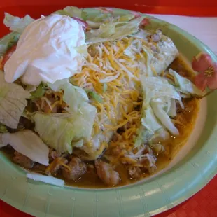 Smothered Burrito - Rico Pollo N Chambers Location, October 5th 2013.