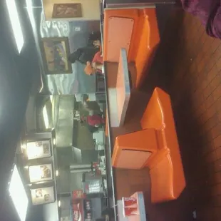 a view of a restaurant from above