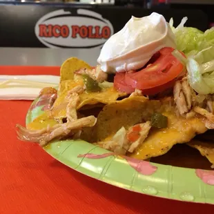 Nachos de pollo