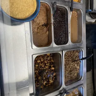 The meat and beans options