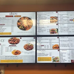 the menu