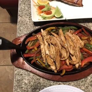 Chicken fajitas