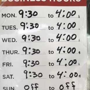 They close at 4:00pm not 6:00pm like it says on yelp