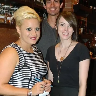 a man and a woman posing for a picture