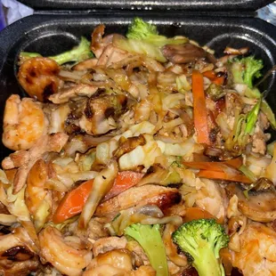 Shrimp &amp; Chicken and Shrimp Hibachi