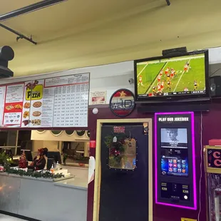 the inside of a restaurant