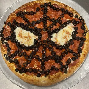 Spider-Man pizza yeah