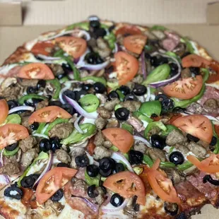 pizza, food