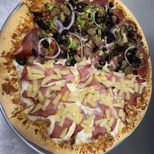 pizza, food