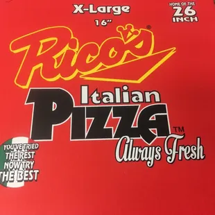 a large pizza box