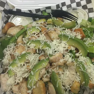 Chicken avocado salad