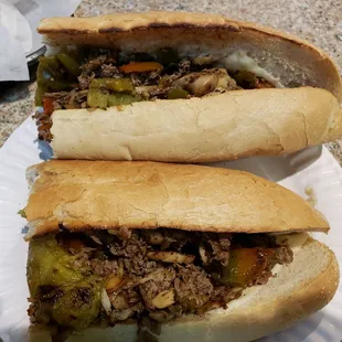 Great steak and cheese sub. Huge portions!