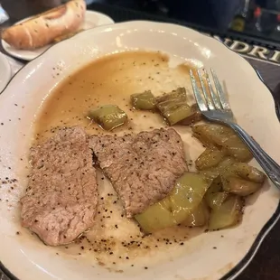 Veal and hot peppers