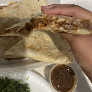 Al pastor quesadilla