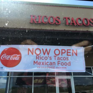 Stopped in and wasn't disappointed!  Glad Rico's Tacos decided to come to our small town.