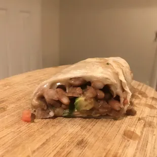 Rico's "super" veggie burrito